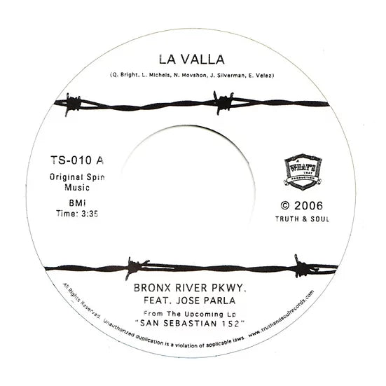 BRONX RIVER PKWY - La Valla b/w Nora Se Va