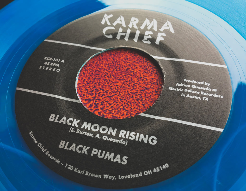 Black Pumas - Black Moon Rising 45 on Karma Chief Records