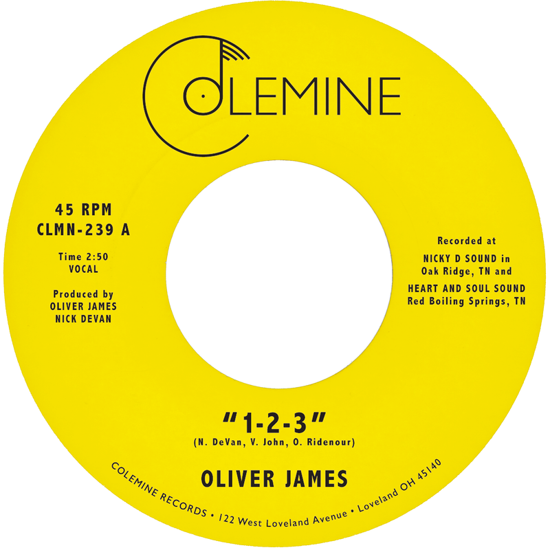 OLIVER JAMES - 1-2-3 / Nothing Is Forever [RELEASE DATE: 6/12/2026