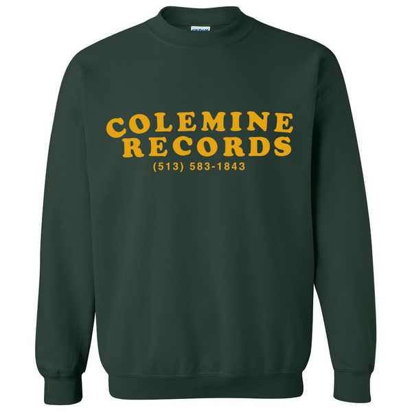 Colemine Phone Number Sweatshirt - Green – Colemine Records