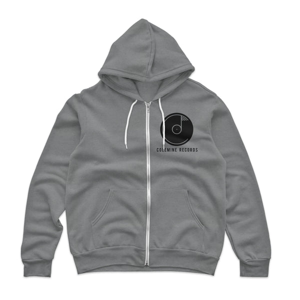 COLEMINE LOGO ZIP UP HOODIE - Gray – Colemine Records