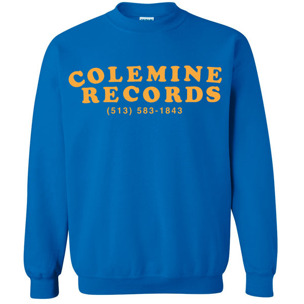 Colemine Phone Number Sweatshirt - Royal Blue – Colemine Records