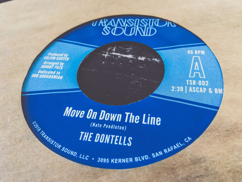 THE DONTELLS - Move On Down The Line