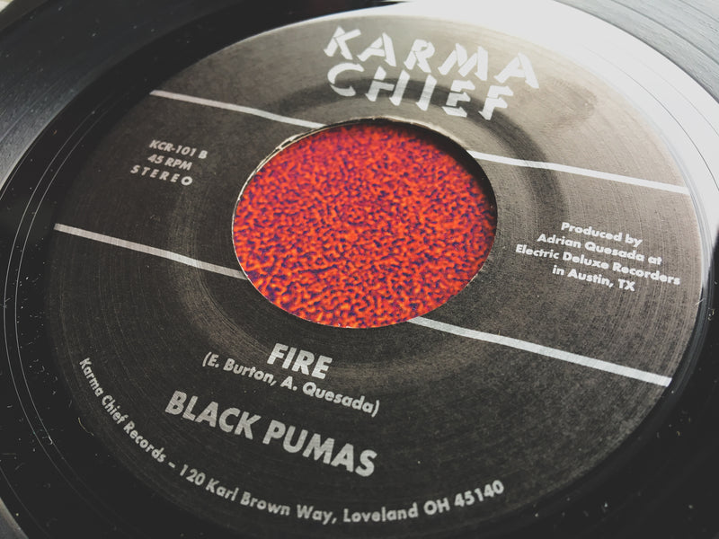 Black Pumas Black Moon Rising 45 on Karma Chief Records