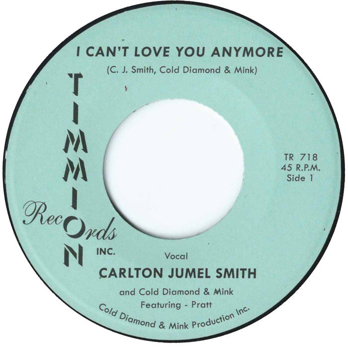 CARLTON JUMEL SMITH - I Can't Love You Anymore