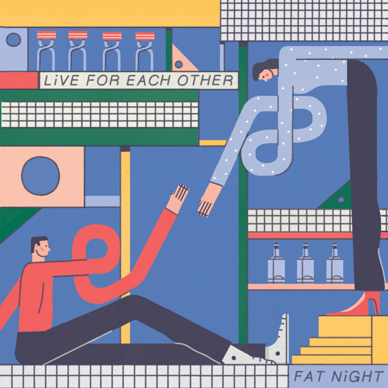 FAT NIGHT - Live For Each Other [Blue & Yellow Vinyl]